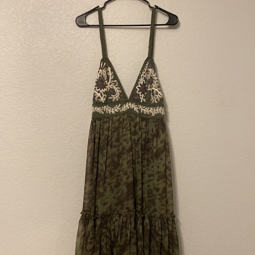 Free People Manarola Maxi Dress in Green - Medium - Picture 6 of 12